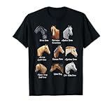 Horse Breeds Equestrian horseback riding gift for girls T-Shirt