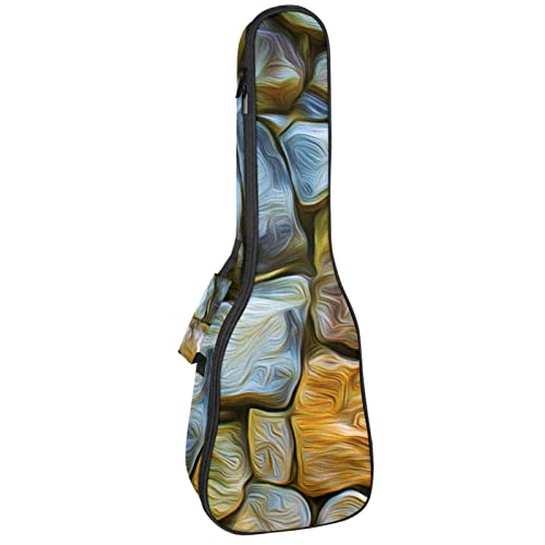 Sac pour ukulélé ténor rembourré et étanche avec revêtement ultra résistant paroi en pierre