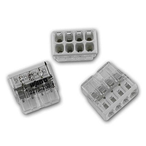 100 Morsetti a innesto compatto WAGO 8x 0,5-2,5 mm², grigio