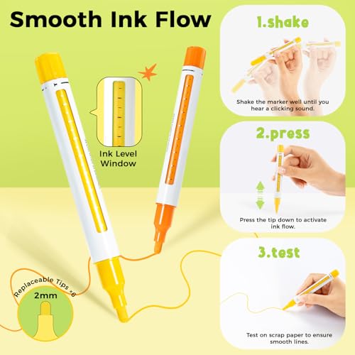 Image of Ohuhu Acrylic Paint Markers Refillable 36 Colors Acrylic Markers High Opacity Paint Markers Waterproof Lightfast for Rock Painting Easter Eggs 3D Prints Wood Glass Ceramic Canvas - Hanauma