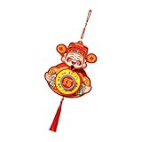 Navna Decoración de festival de Año Nuevo chino, tablero de espuma de PVC, adorno colgante con temática de caballo, para fiesta de primavera china, celebración, tablero de espuma