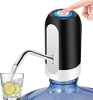Electric Water Bottle Pump, Universal 2-5 Gallons Automatic Drinking Mini Water Dispenser USB Charging Water Bottle Dispenser Pump for Office,Home,Camping, Kitchen, Travel