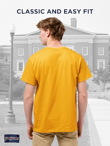 Image of JanSport NCAA Officially Licensed Campus Short Sleeve T Shirt for Men, Soft & Breathable Pre-Shrunk Cotton Crewneck T Shirt