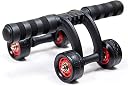 GBEX Ab Roller Wheel Exercise Equipment, 4 Wheel Ab Roller Innovative Ergonomic Abdominal Roller Ab Workout Equipment, Ab Roller for Home Gym, Ab Machine for Ab Trainer, Abs Roller with Knee Pad gallery image