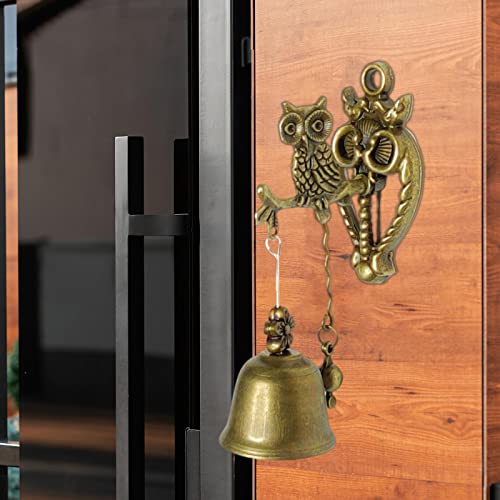 AMLESO Sino para Lojistas de Estilo Antigo Porta de Sino Antiquado Leve Decorativo Estilo Clássico C