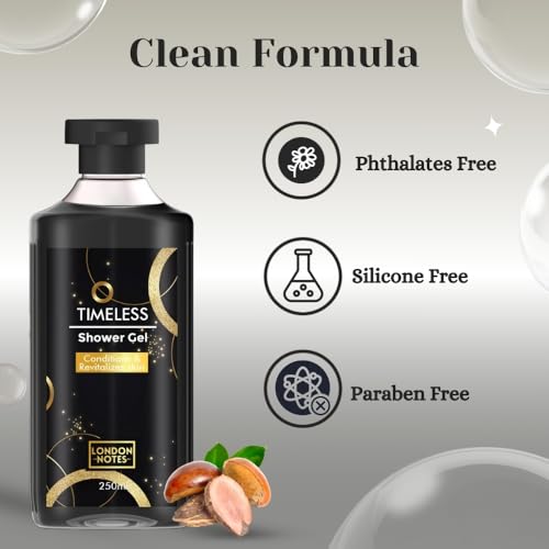 Image of London Notes Shower Gel- Timeless For Gentle Cleansing, Deep Moisturization & Nourishment, provides pleasant aroma with Aloevera & Shea Butter, 250ml