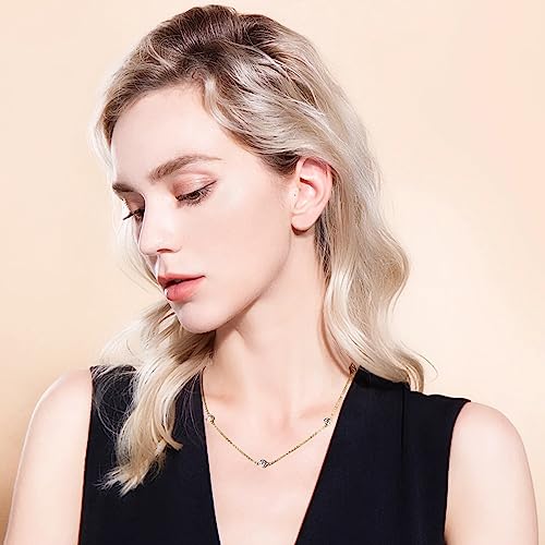 Moissanite Necklace for Women Sterling Silver, Station Tennis Choker Layering Bezel Set Chain, 2.5MM to 4MM Dainty Simple Adjustable 16 Inch to 18 Inch3