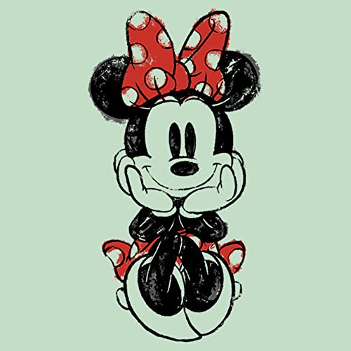 Image of Girl's Mickey & Friends Sitting Minnie Sketch T-Shirt