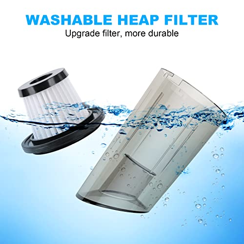 URAQT Handstofzuiger, 9000pa Draadloze Handstofzuiger 120W 30 Min Werk Draagbare Handstofzuiger USB Oplaadbare Stofzuiger Mini Handstofzuiger Krachtige Stofzuiger voor Thuis Auto Kantoor - Image 5