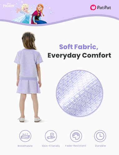 Image of Disney Frozen Elsa Minnie Princess Toddler Girl 2pcs Outfit Skirt Set 2-9Y