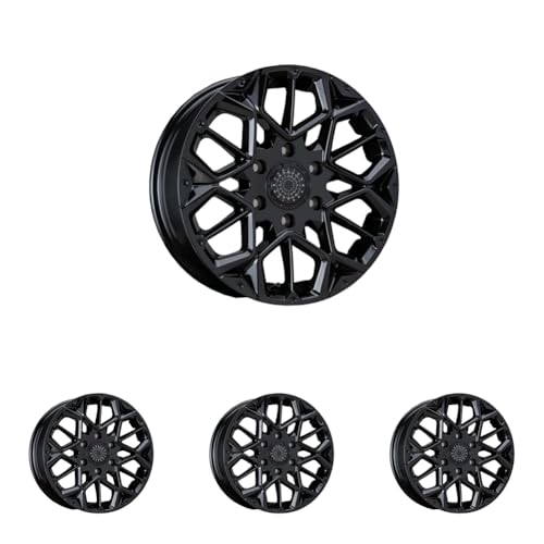 ヴァレンティ(VALENTI) 200系ハイエース専用ホイール VIGOROUS ヴィゴラス 17×6.5J ブラック VW17-VIBL-04 (× 4)