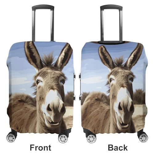Funny Donkey Printed Luggage Cover Protector, Fits 18-32 Inch Luggage3