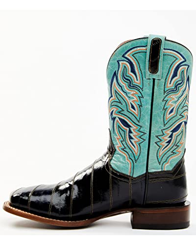 Dan Post Men's Eel Exotic Western Boot Broad Square Toe - Dps6963