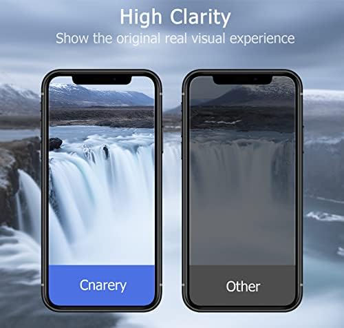 Cnarery [2 Pack] Privacy Screen Protector for iPhone 11 and iPhone XR 6.1 inch, Anti Spy Tempered Glass with Installation Frame [9H Hardness][Case Friendly]