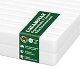 DREAMSTAR Simple Flex Duo 7-Zonen Matratze | Ergonomische Kaltschaummatratze | Öko-TEX® | H2 & H3 I Hypoallergen & Antibakteriell | 12 cm | 90 x 200 cm