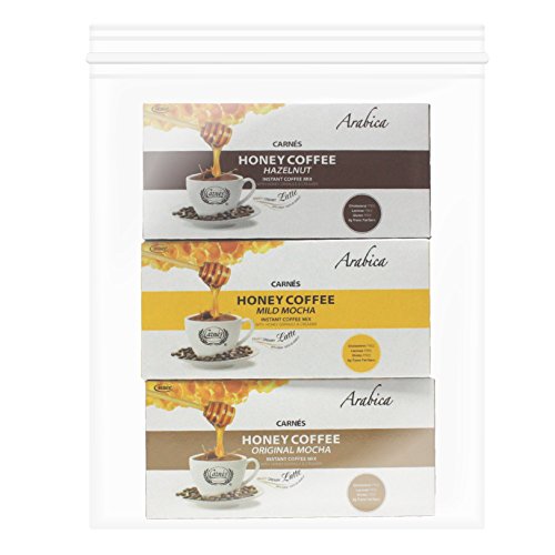 Carnes Premium Instant Coffee Mix with Honey Powder (Variety, 20 Count_3 Boxes)