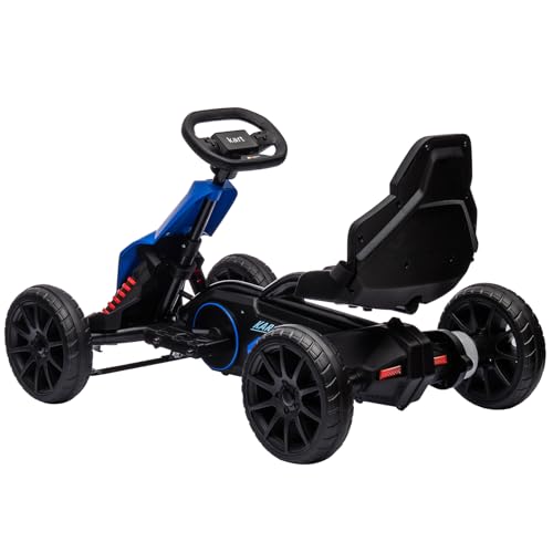 12V Electric Go Kart for Toddlers, Drift Kart with 7Ah Battery 35W Motor, High/Low Safety Speed Max 2.8MPH for Child, Max Load 66lbs, Electric Vehicle Toy for Kids Christmas Birthday Gift