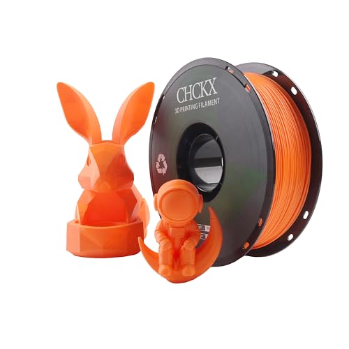CHCKX PLA 3D Printer Filament 1kg Spool (2.2lbs) Orange