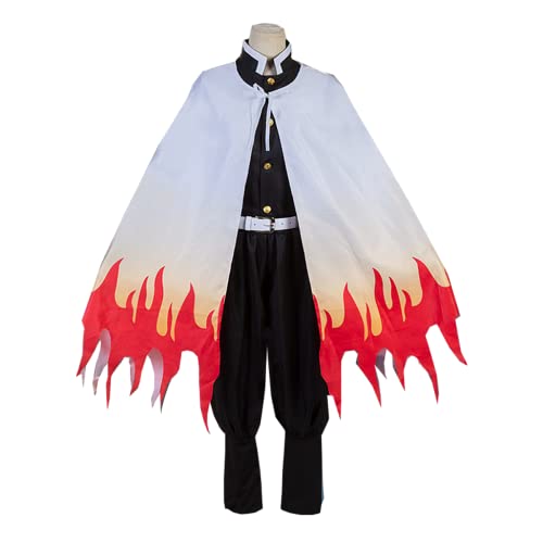 煉獄 杏寿郎 コスプレ衣装 大人用 無限列車編 炎柱 鬼殺隊隊服 きめつのやいば かまど たんじろう 仮装 cosplay 学園祭 文化祭 ハロウイーン 全セット