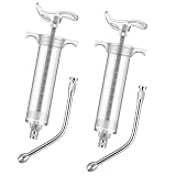 Threlaco 50ml 2 Pcs Drench Gun for Goats, Sheep & Cattle, Clear