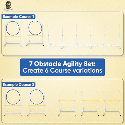 Dog-Agility-Course-Backyard-Set-Create-6-Sturdy-Obstacle-Courses-with-our-Dog-Agility-Equipment-Including-Weave-Poles-Ring-Jumps-and-Hurdles-for-Training-with-this-Obstacle-Course-for-Dogs Dog Agility Course Backyard Set Create 6 Sturdy Obstacle Courses with our Dog Agility Equipment Including Weave Poles Ring Jumps and Hurdles for Training with this Obstacle Course for Dogs