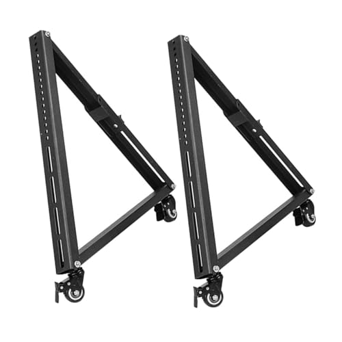Pied pour téléviseur stable support TV triangulaire en métal robuste