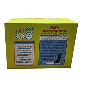 Wiz B Gone Dogs 100 Pack Puppy/Adult Pet Training Pee and Poo Pads for Dog 22 X 22 inches Wiz B Gone Dogs 100 Pack Puppy/Adult Pet Training Pee and Poo Pads for Dog 22 X 22 inches