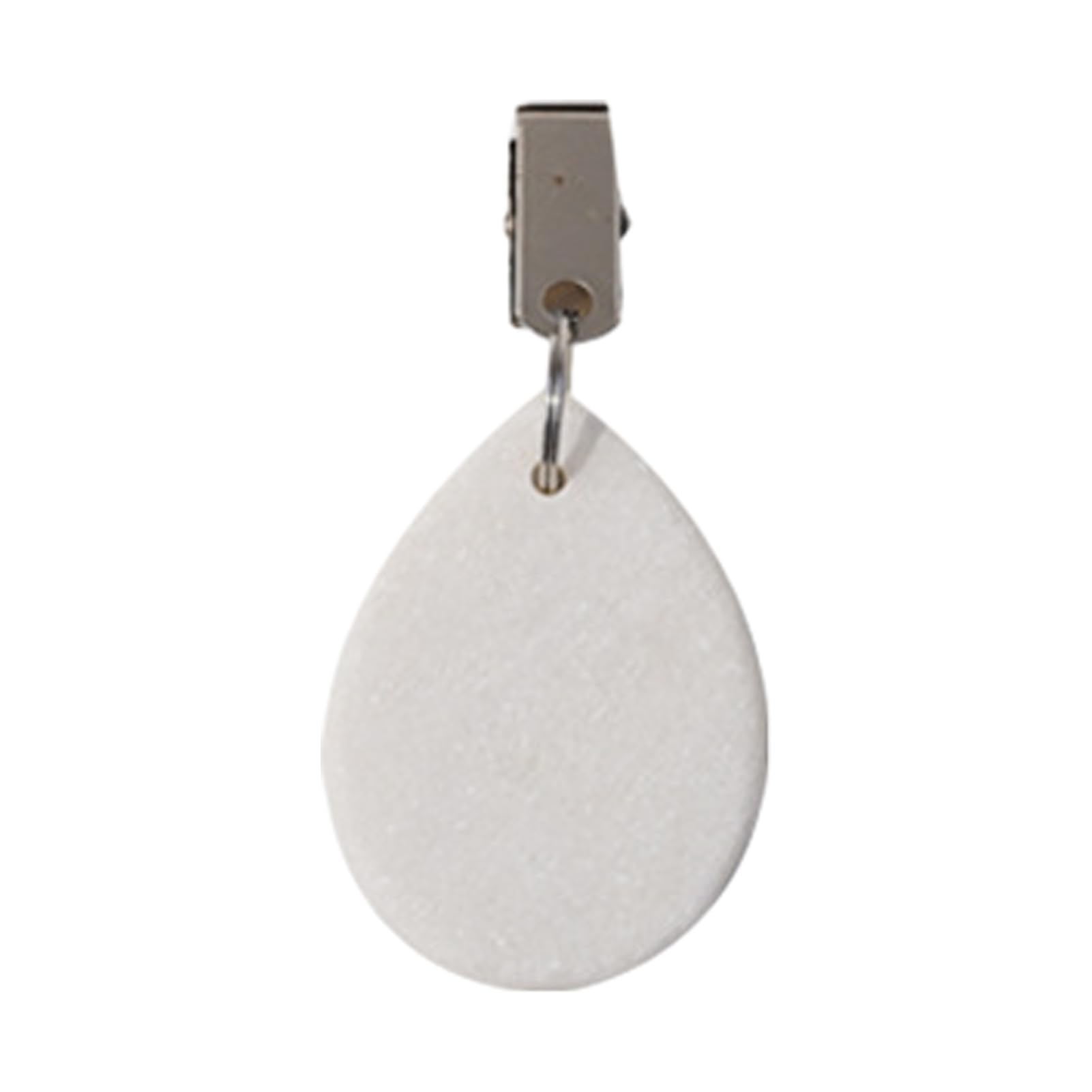 matumou Marble Tablecloth Weight with Metal Clip, Teardrop Shape Table Cover Weight, Outdoor Party Picnic Dinner Tablecover Pendant Stone