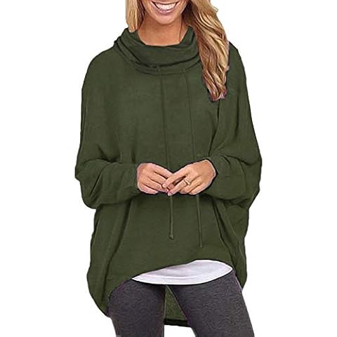 ZANZEA Sudadera Mujer Manga Larga Irregular Cover