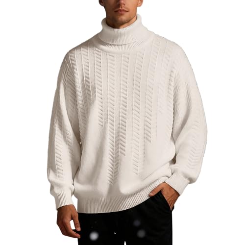 Suéter de punto moderno hombre chaqueta de punto cómoda para el invierno frío diario