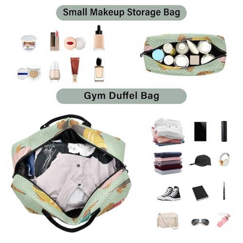 ​​Large Foldable Travel Duffel Bag, Waterproof Gym Bag for Men & Women, Carry-On Luggage Weekender Overnight Bag, Cute Dachshunds4