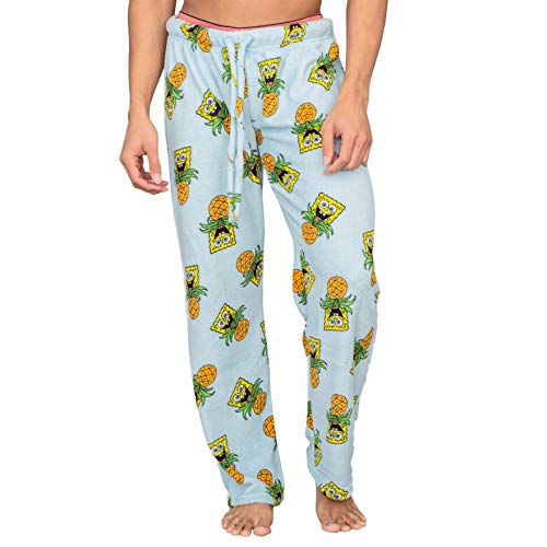 Spongebob Squarepants Pineapple Toss Plush Lounge Pants (Adult Medium)