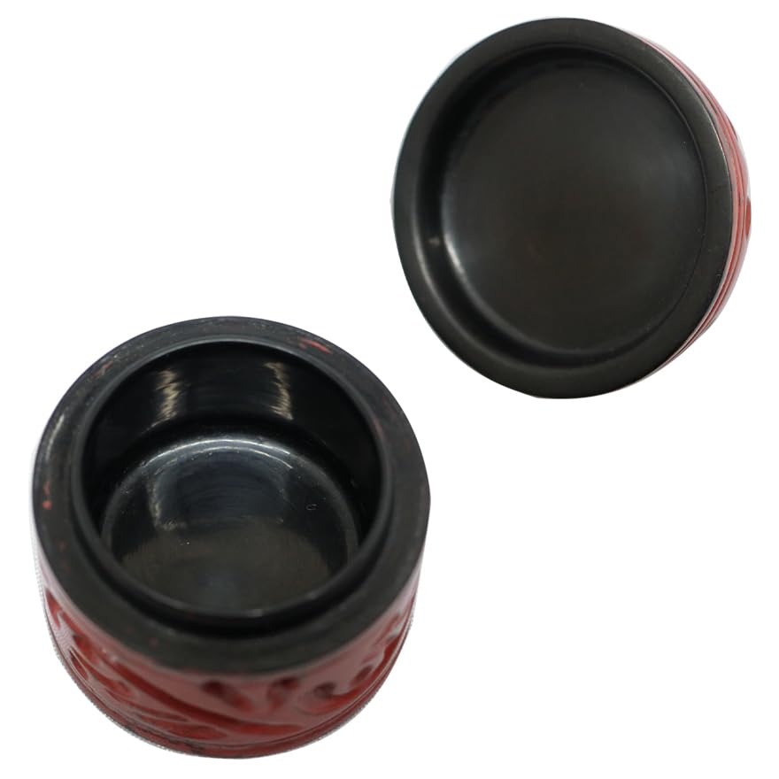 Amazon.co.jp: 根来塗島物香合塗師房外共箱茶道具y-234 303 : ホーム