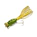 Arbogast Hula Popper Topwater Fishing Lure, Frog White Belly, G760 (2 in, 3/8 oz)