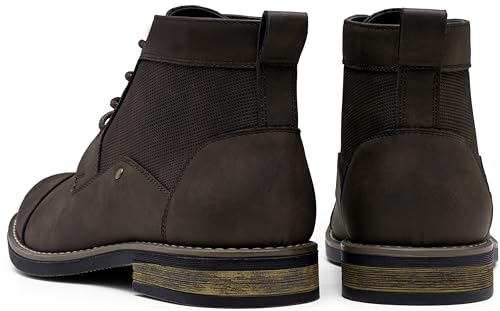 Image of Jousen Mens Boots Retro Casual Boots for Men Cap Toe Boots for Men