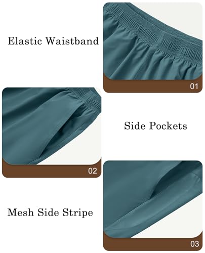 Milin Naco Mens Swim Trunks: 5 inch No Mesh Liner - Quick Dry Stretchy Pockets for Sea Beach Pool Sport Husband2