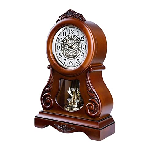 Reloj de Mesa Retro de Madera para Hogar con Sistema de Cuarzo 7