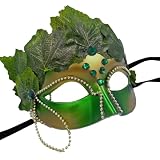 Smiffy's Smiffys Antifaz Ninfa del Bosque, con Hojas de Tela y Joyas Halloween, Carnaval