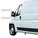 uxcell Driver Left Side Convex Mirror Replacement Lower Glass with Plate for Ford Transit 150 250 350 2015-Onward