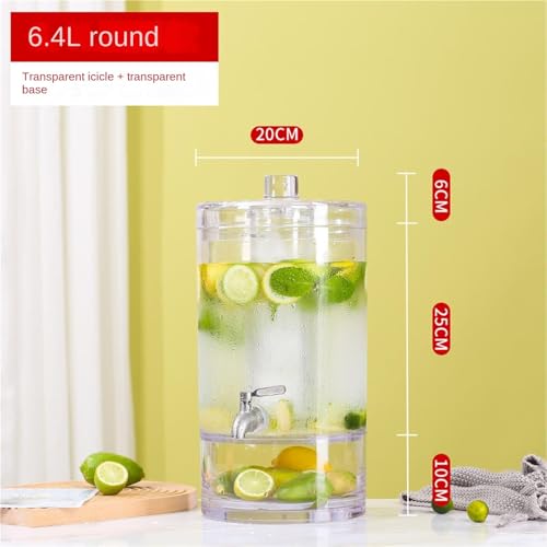 Dispensador de cerveza con grifo, dispensador de bebidas para fiestas y eventos, cubo de bebidas ideal con grifo para zumos y bebidas