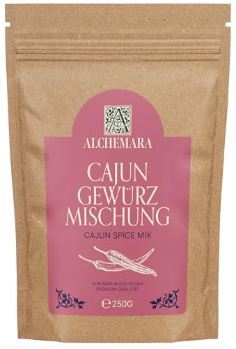 Mezcla Cajún Alchemara (250g) – Mezcla de Especias Cajún – Especias Suavemente Secadas Ideales para Cocinar – Especias Aromáticas