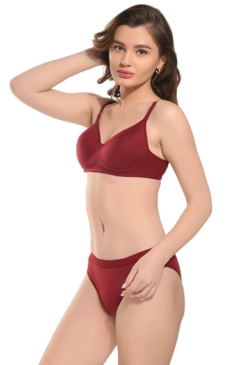 Jomferry Cotton Padded Bra Panty for Honeymoon Lingerie Set for Women’s & Girls | Gift Set for Girlfriend | Ladies Underarments Jomferry Cotton Padded Bra Panty for Honeymoon Lingerie Set for Women’s & Girls | Gift Set for Girlfriend | Ladies Underarments