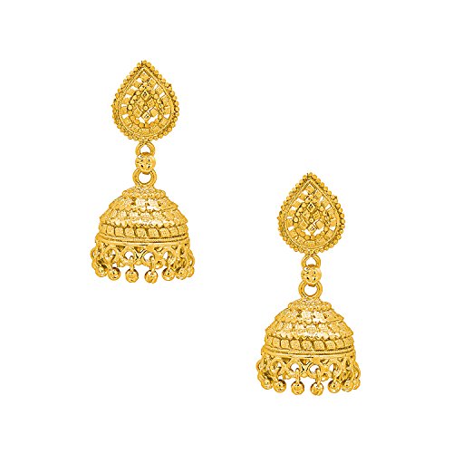 Gold Jhumka Designs for weddings- गोल्ड झुमकी डिजाइंस जो फेस्टिव लुक को बनाएं बेहद खास