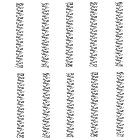 Boxonly Compression Spring for Home Machinery Industrial Lawn Mowers Stainless Steel Compressed Spring 12mm OD 0.8mm Wire Size 50mm Free Length 10 pcs Cover