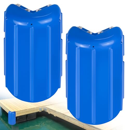 JYINCPED Corner Dock Bumpers,Boat Dock Corner Bumpers Fenders,Marine-Grade Viny,Inflatable Protection Fender Guard,Stainless Steel Mounting Hardware Included,8