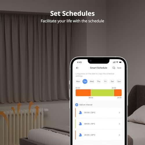 SONOFF Smart Heizkörperthermostat TRVZB, Smart Heizungsthermostat mit App-Funktion, Zigbee...