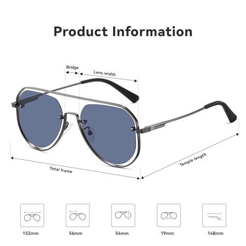 UV400 Men Sunglasses Protection Mirror Lens, Fashion Vintage3