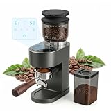Bostar Molinillo de Café Eléctrico con 60 Niveles de Molienda, Pantalla Táctil LED Molinillo de Café para Espresso Café Filtrado Prensa Francesa, 1-12 Tazas| 1-20s Ajustable