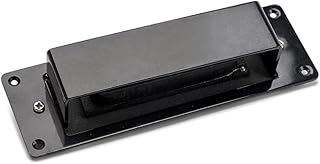 Alnicov Kit de piezas de repuesto de 4 cuerdas para guitarra de bajo eléctrico Jazz Bass, color negro