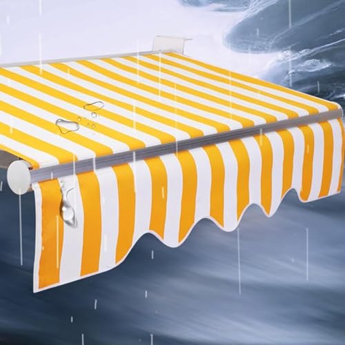 Tissu de remplacement pour auvent rétractable 6x3m en polyester imperméable - 2